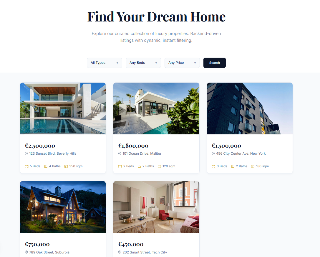 EstateVue Real Estate Demo